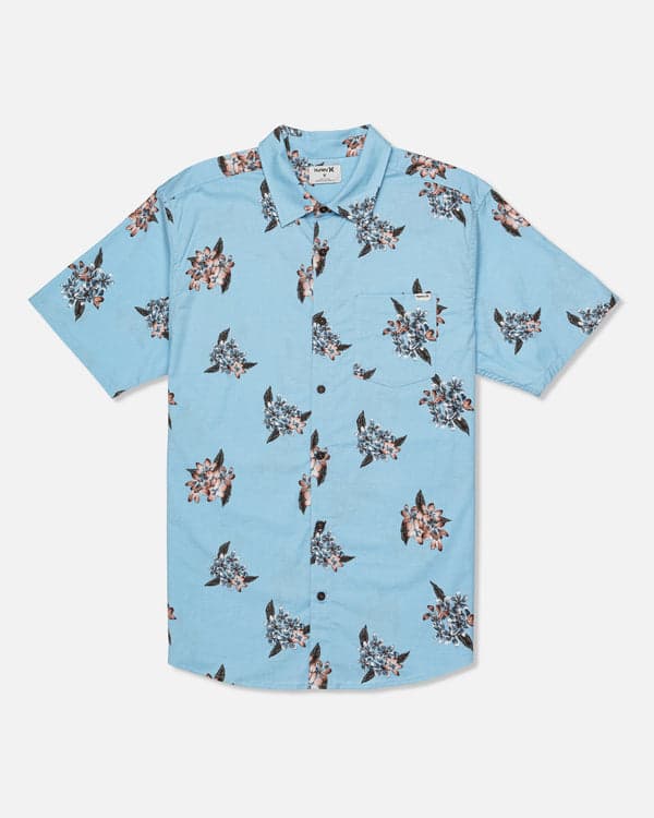 Hurley One & Only Lido Stretch Short Sleeve Blue Dream