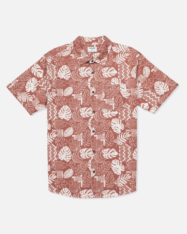 Hurley One & Only Lido Stretch Short Sleeve Martian Rust