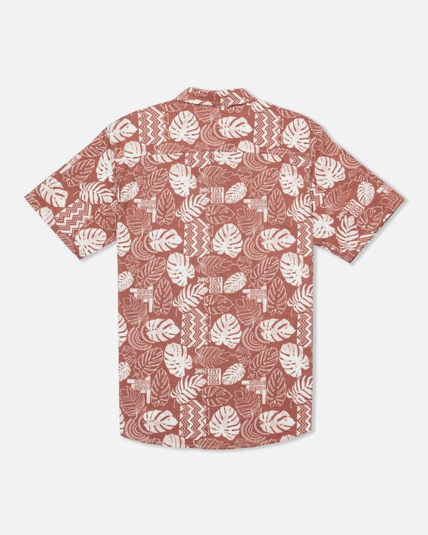 Hurley One & Only Lido Stretch Short Sleeve Martian Rust