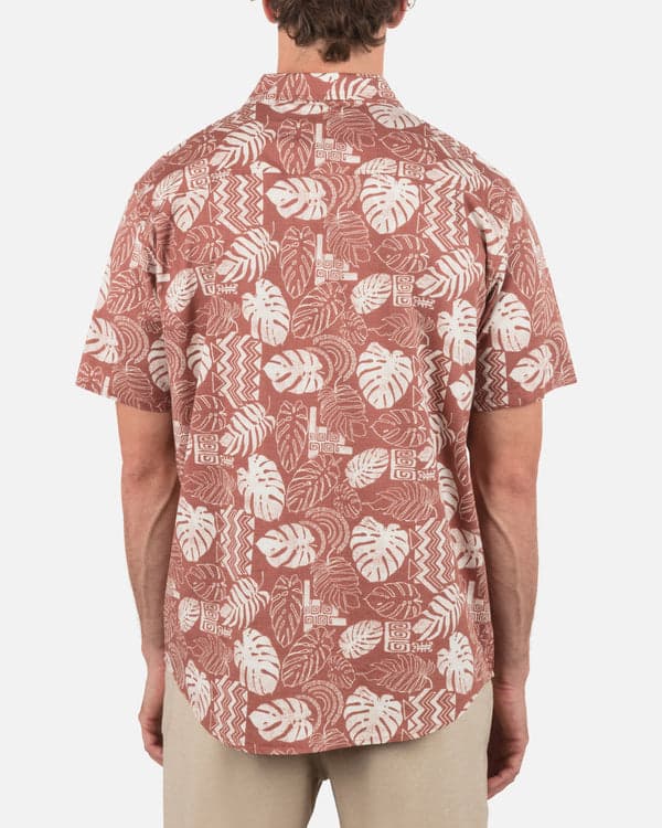 Hurley One & Only Lido Stretch Short Sleeve Martian Rust