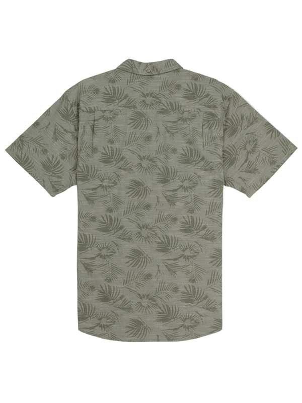 Hurley One & Only Stretch Print Short Sleeve Shirt RAINFOREST