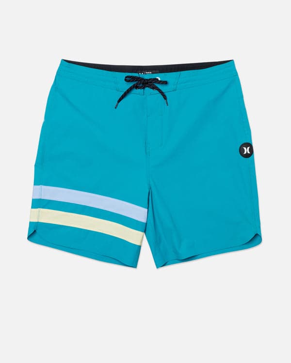hurley Phantom Block Party Renegade Boardshort 18" Total Turquoise