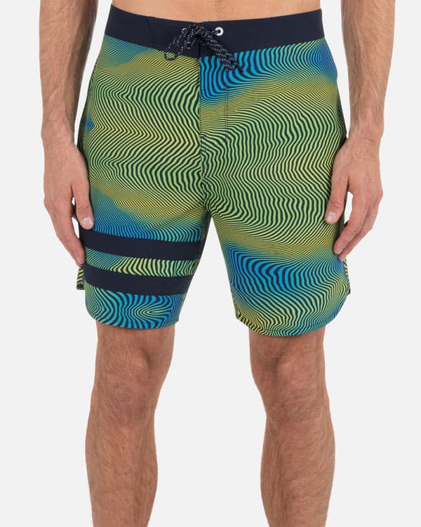 Hurley Phantom Eco Block Party Boardshort 18" Armored Navy