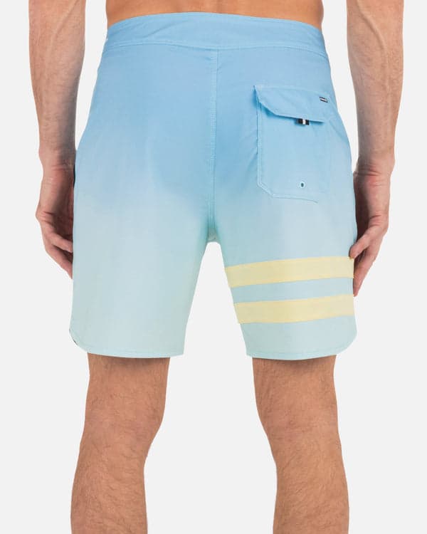 Hurley Phantom Eco Block Party Boardshort 18" Blue Dream