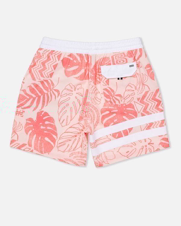 Hurley Phantom Eco Block Party Volley Boardshort 17" Candy Pink