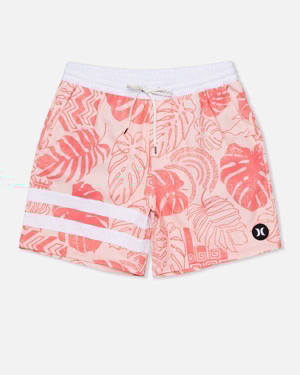 hurley Phantom Eco Block Party Volley Boardshort 17" Candy Pink