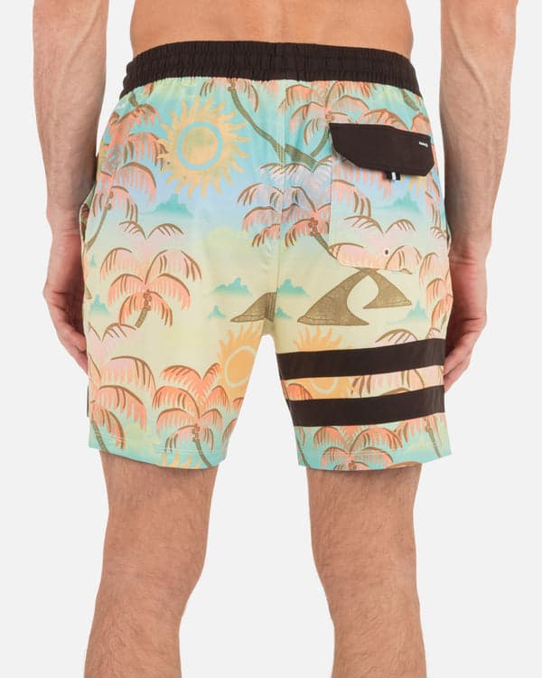 Hurley Phantom Eco Block Party Volley Boardshort 17" Pineapple