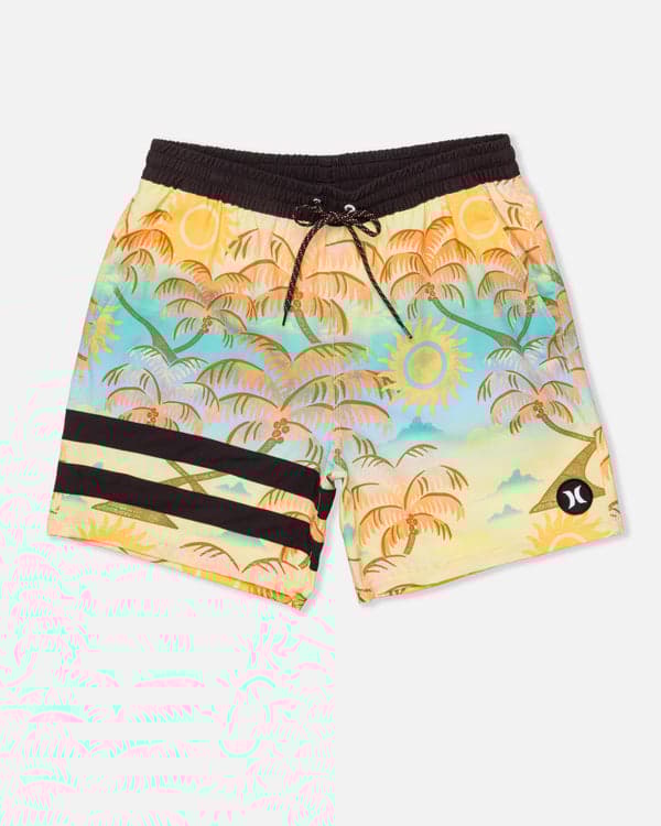 Hurley Phantom Eco Block Party Volley Boardshort 17" Pineapple