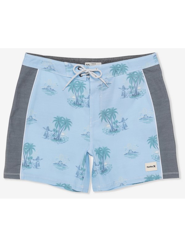 Hurley Phantom Naturals Blocked Session Boardshort 16" EIFEL BLUE