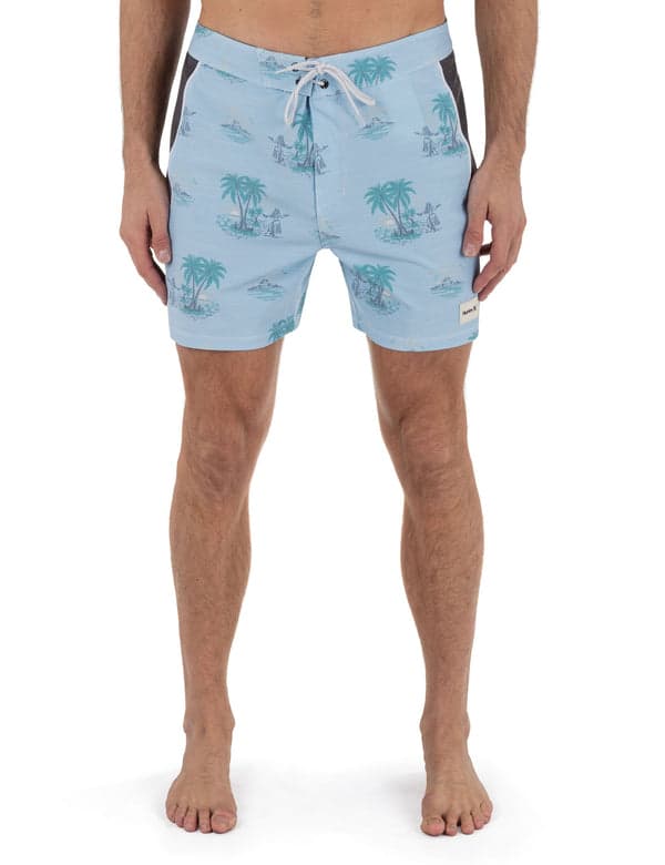 hurley Phantom Naturals Blocked Session Boardshort 16" EIFEL BLUE