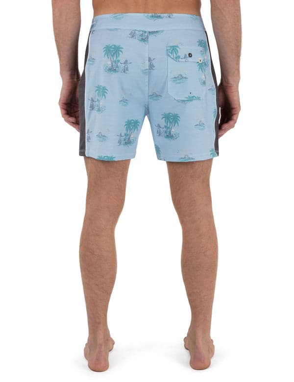 Hurley Phantom Naturals Blocked Session Boardshort 16" EIFEL BLUE