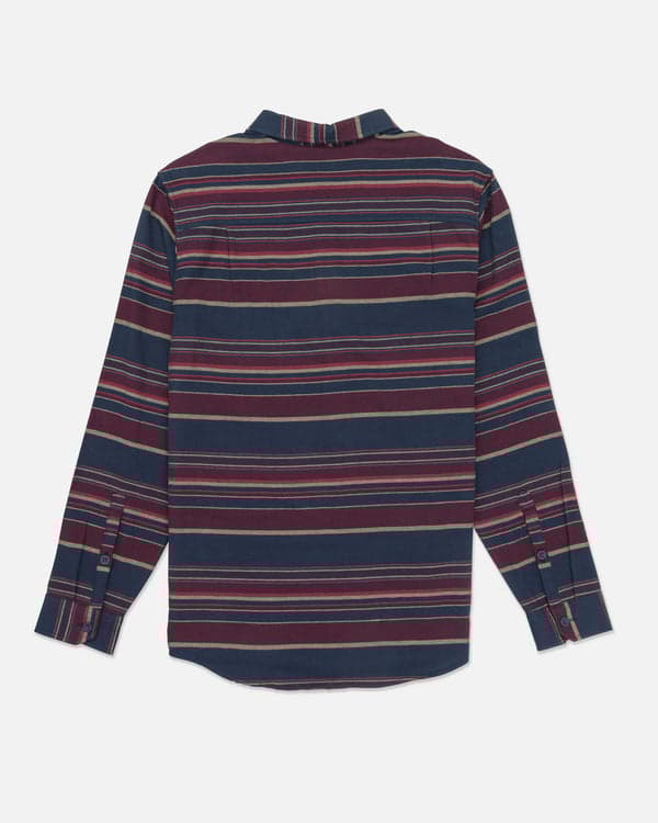 Hurley Portland Organic Flannel Long Sleeve Armored Navy