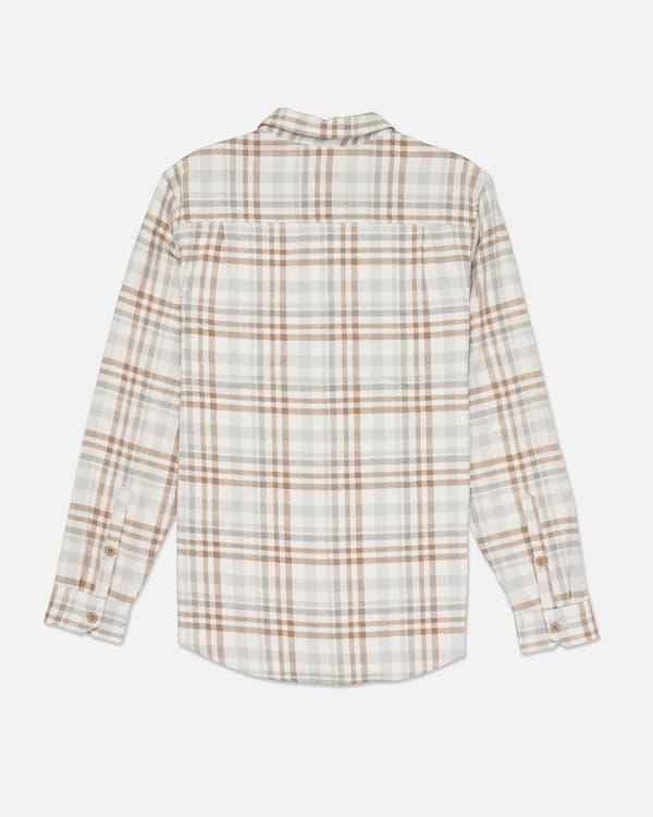 Hurley Portland Organic Flannel Long Sleeve Barely Bone