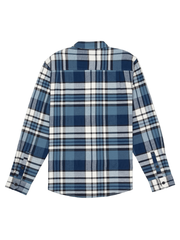 Hurley Portland Stretch Flannel Long Sleeve Grey Teal