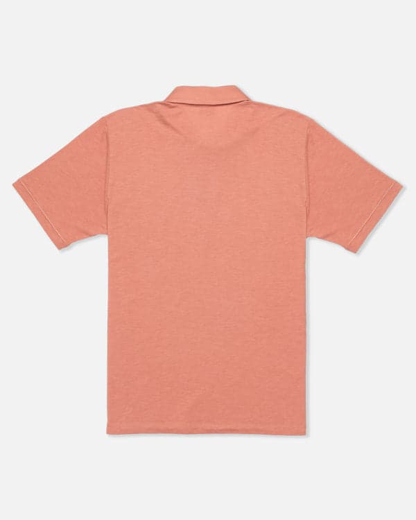 Hurley Printed Stripe Slub Polo Short Sleeve Martian Rust