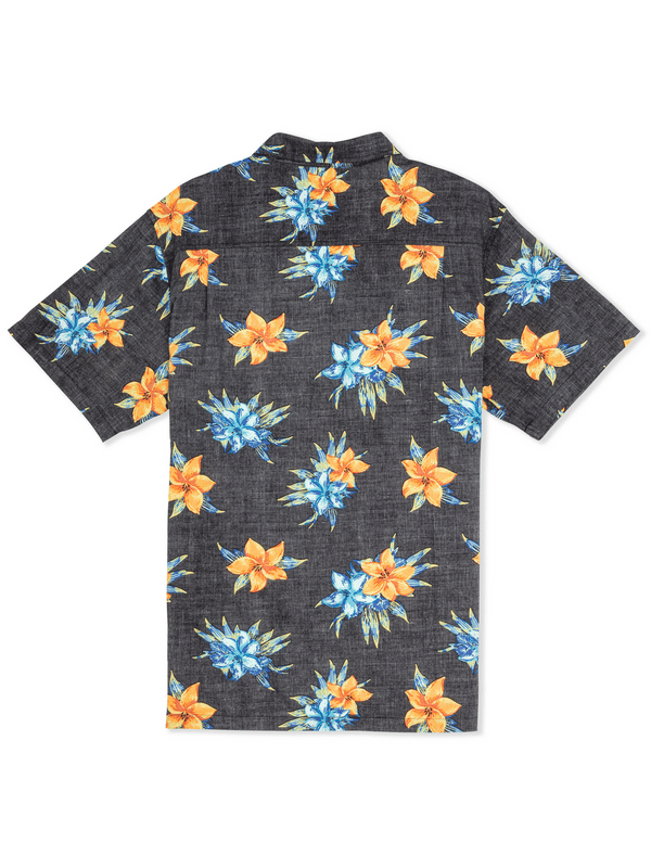 Hurley Rincon Short Sleeve Printed Shirt BLACK MULTI
