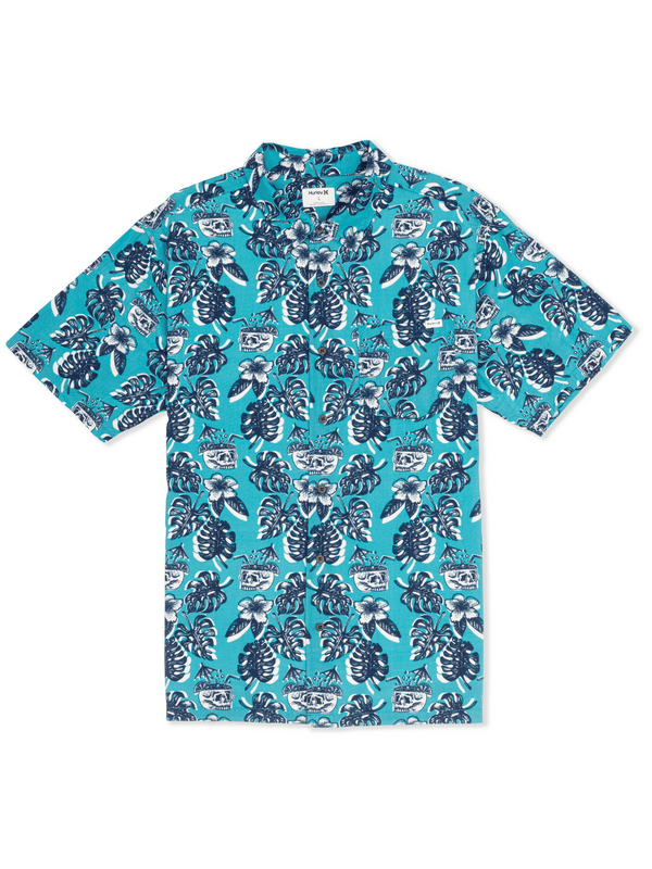 Hurley Rincon Short Sleeve Printed Shirt BLUE MULTI