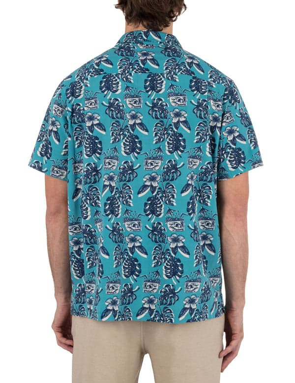 Hurley Rincon Short Sleeve Printed Shirt BLUE MULTI