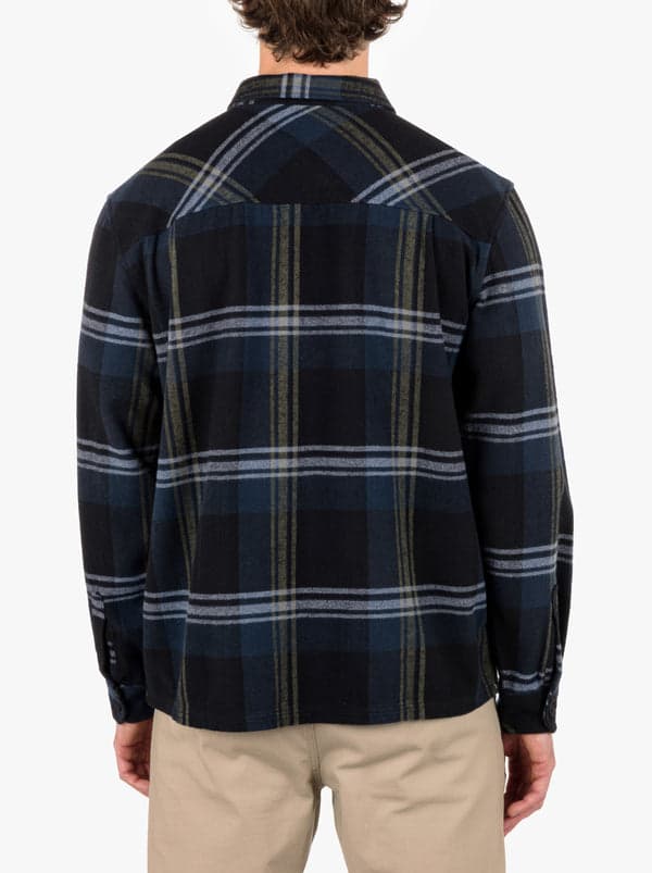 Hurley Santa Cruz Shorline Flannel Long Sleeve Black