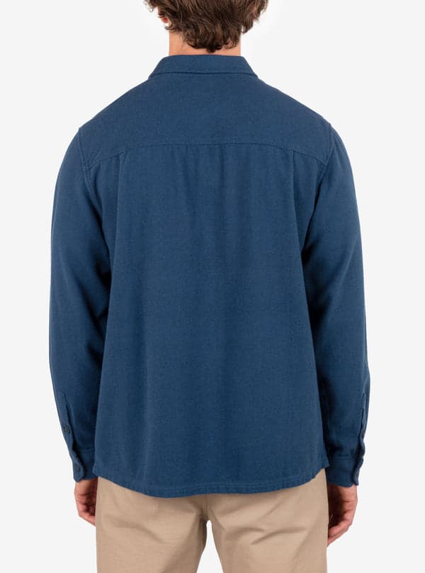 Hurley Santa Cruz Twill Flannel Long Sleeve Armored Navy