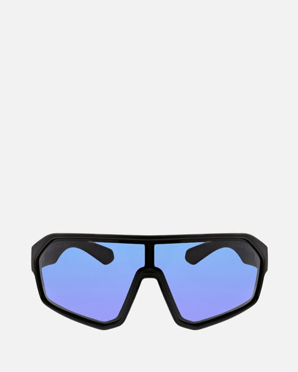 Hurley Scar Polarized Shield Sunglasses Matte Black