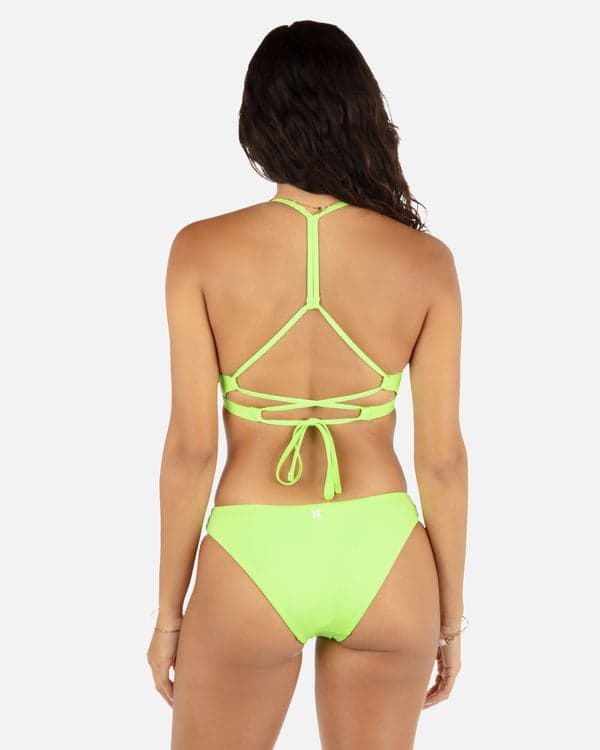 Hurley Solid Adjustable Bikini Top Key Lime/Grass Green