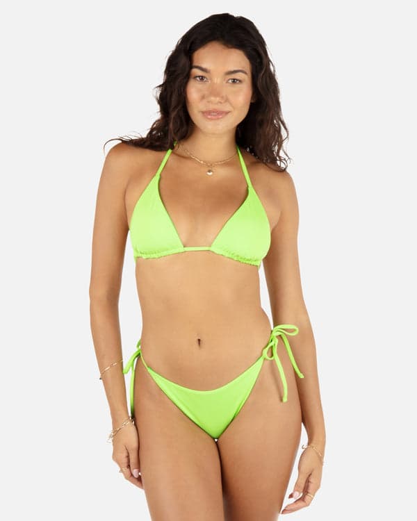 Hurley Solid Reversible Cheeky Tie Side Bottom Key Lime/Grass Green