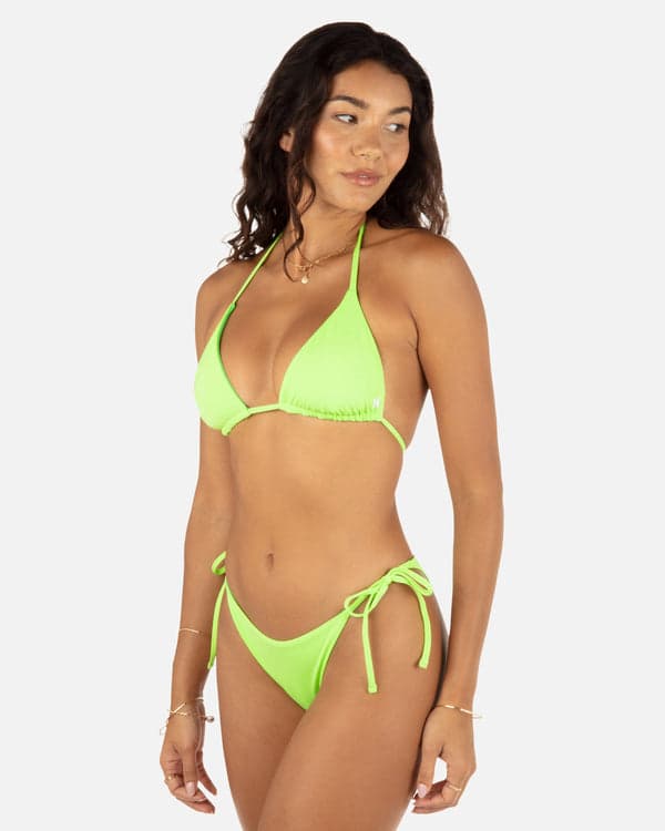 Hurley Solid Reversible Cheeky Tie Side Bottom Key Lime/Grass Green