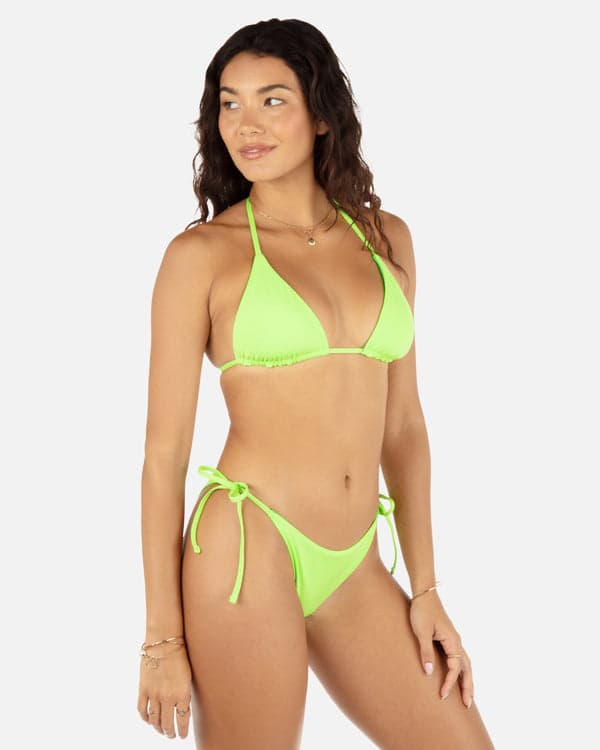 Hurley Solid Reversible Cheeky Tie Side Bottom Key Lime/Grass Green