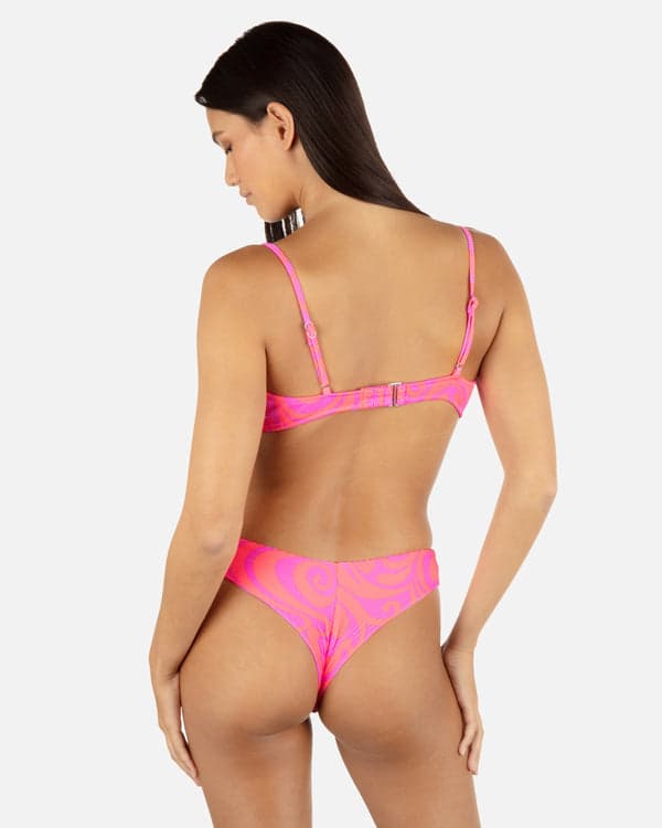 Hurley Trip Hop V Front Skimpy Bikini Bottom Maraschino