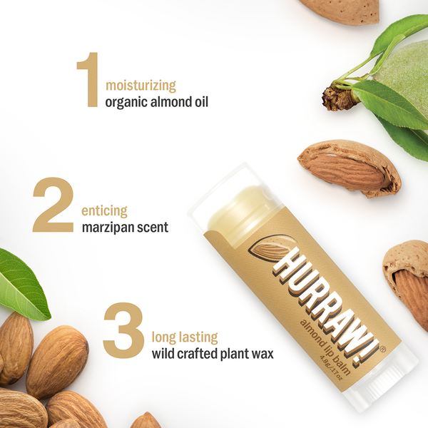 Hurraw Balm Almond Lip Balm