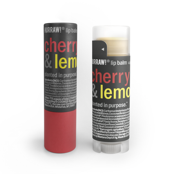 hurraw balm Cherry & Lemon Lip Balm