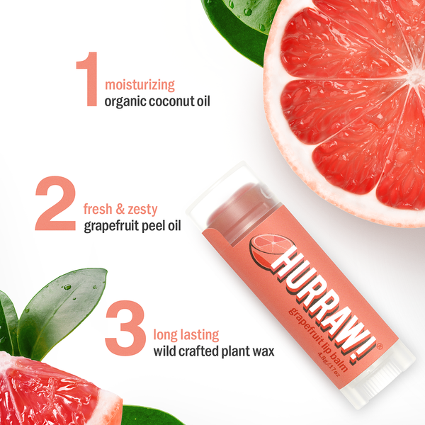 Hurraw Balm Grapefruit Lip Balm