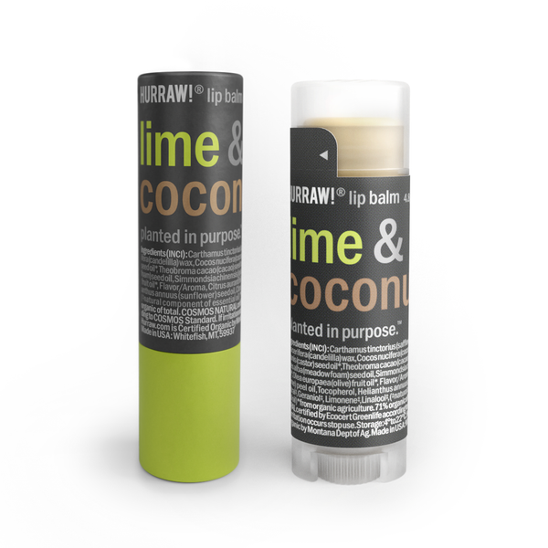 hurraw balm Lime & Coconut Lip Balm