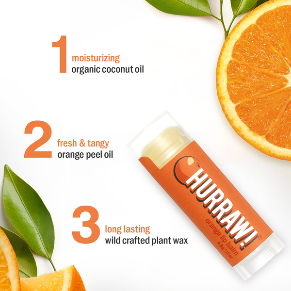 Hurraw Balm Orange Lip Balm