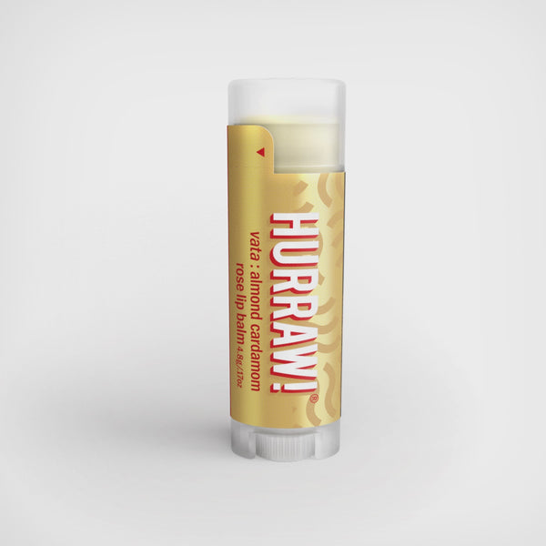 Hurraw Balm Vata Lip Balm : Almond Cardamom Rose