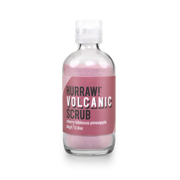 hurraw balm VOLCANIC Scrub: Cherry Hibiscus Pineapple