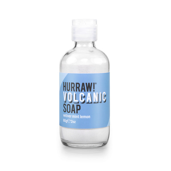 hurraw balm VOLCANIC Soap Powder: Vetiver Mint Lemon