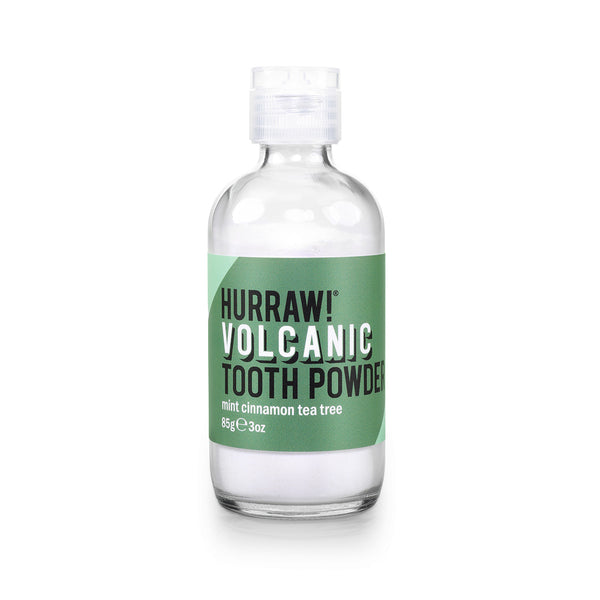 hurraw balm VOLCANIC Tooth Powder: Mint Cinnamon Tea Tree