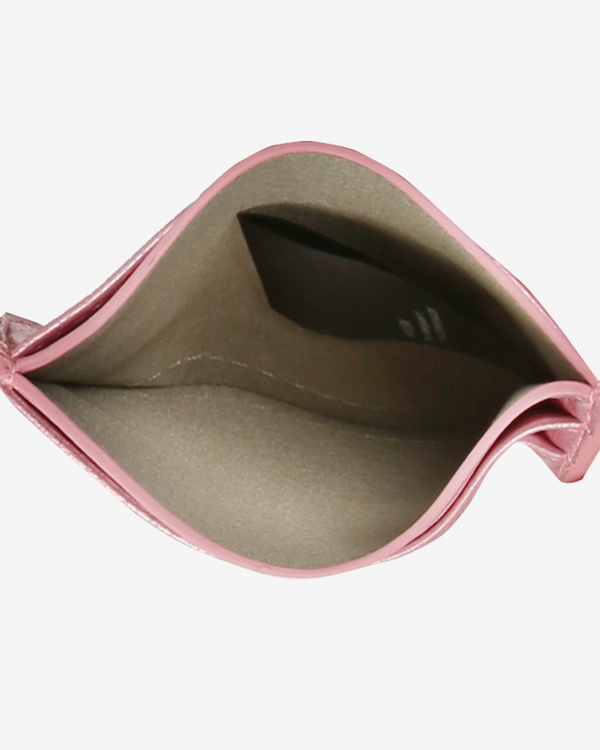 Hvisk CARDHOLDER SHINY STRUCTURE - Rouge Pink