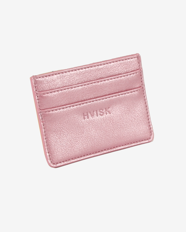 Hvisk CARDHOLDER SHINY STRUCTURE - Rouge Pink
