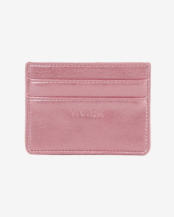 Hvisk CARDHOLDER SHINY STRUCTURE - Rouge Pink