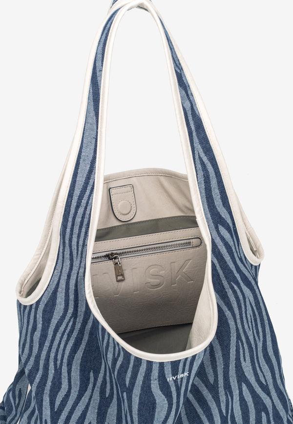 Hvisk CARRY DENIM - Navy Zebra