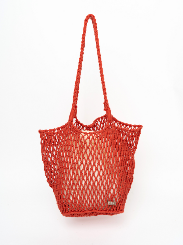 Hvisk EDEN TOTE - Red Coral