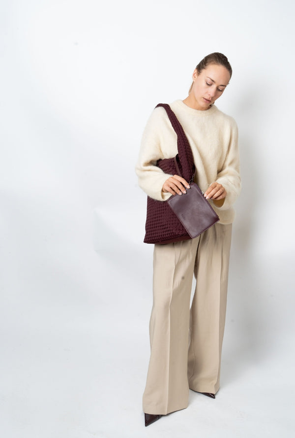 Hvisk HOBO BRAIDED NEOPRENE - Midnight Plum