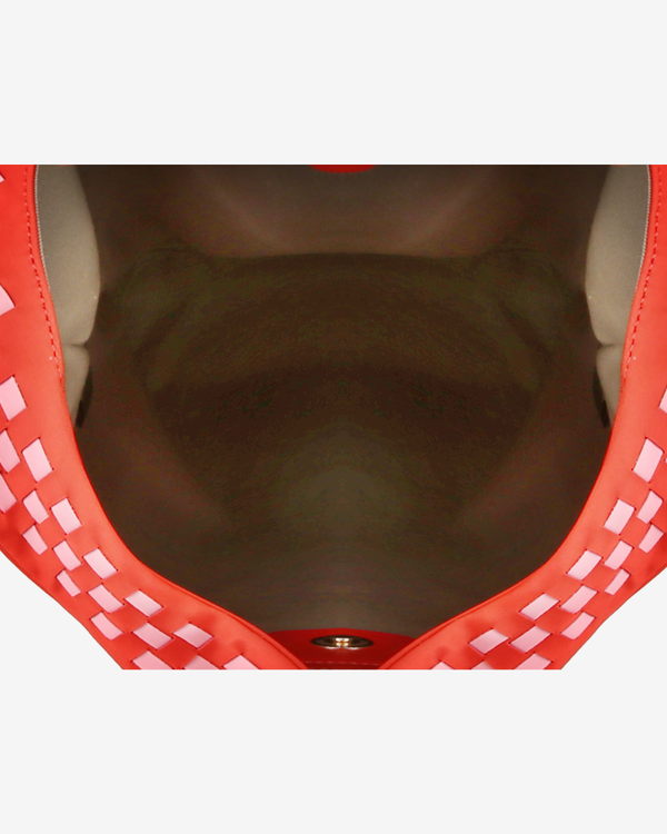 Hvisk HOBO BRAIDED NEOPRENE - Red Coral