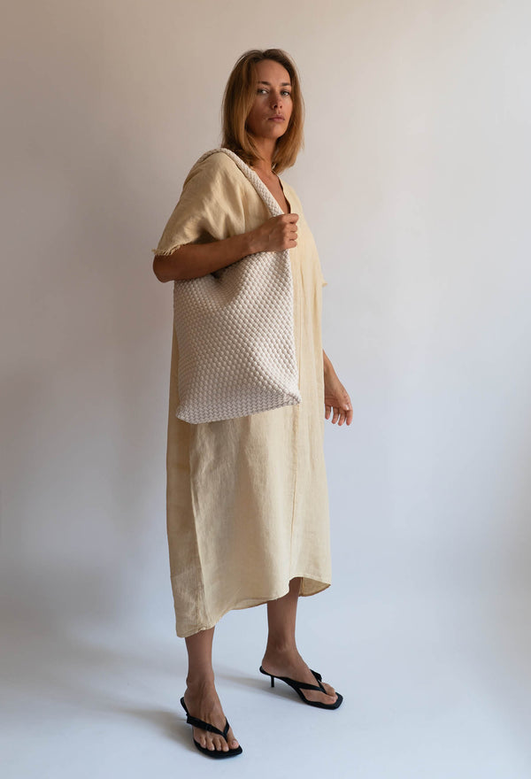 Hvisk HOBO BRAIDED SOFT STRUCTURE - White Sand