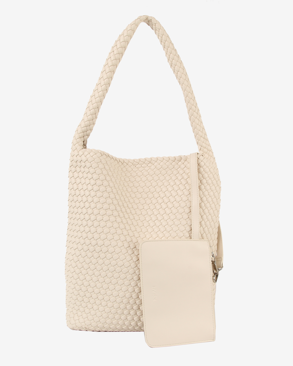 hvisk HOBO BRAIDED SOFT STRUCTURE - White Sand