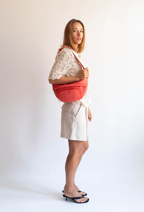 Hvisk JADE MATTE TWILL - Red Coral