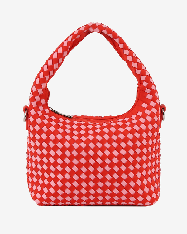 hvisk TWIST BRAIDED NEOPRENE - Red Coral